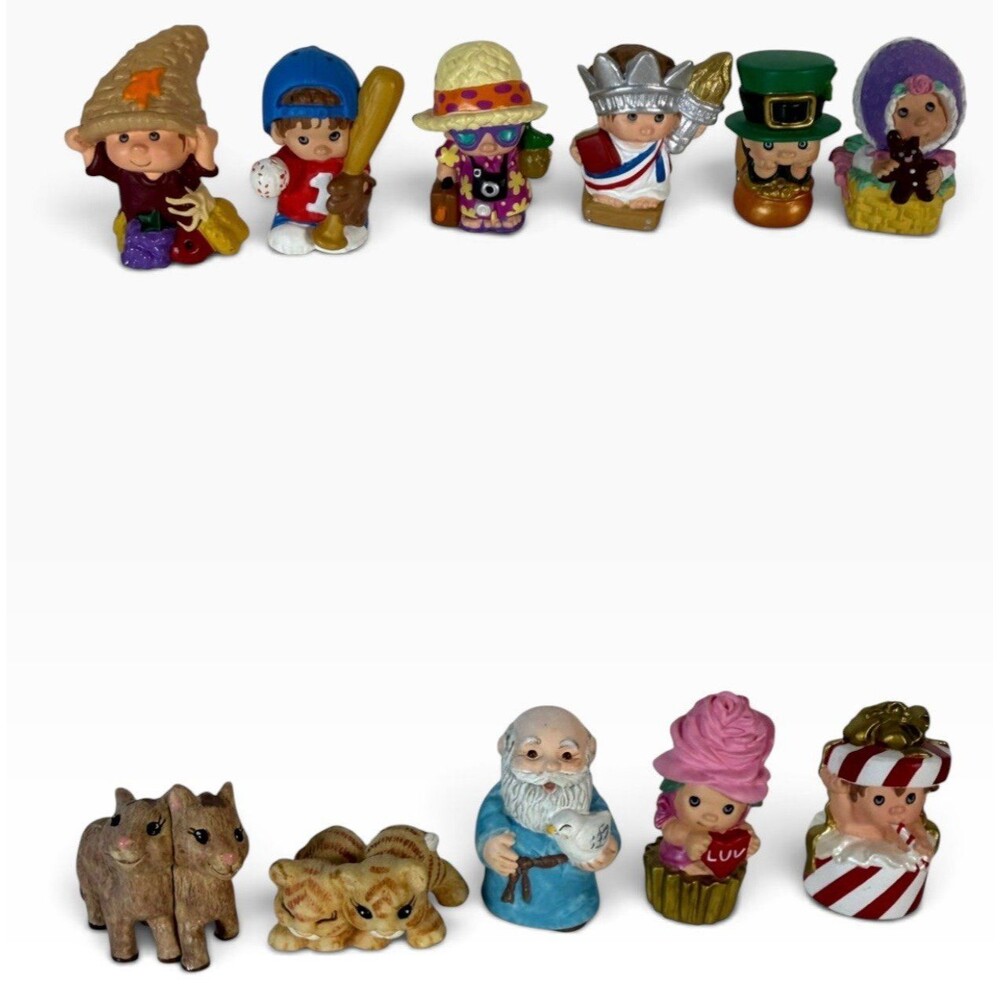 Vintage Hallmark Merry Miniatures ASSORTED LOT of 11 Figures